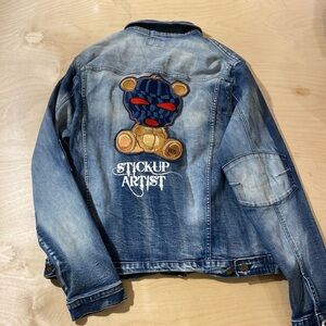 BKYS Jean Jacket 2XL Stickup Artist (LQ)